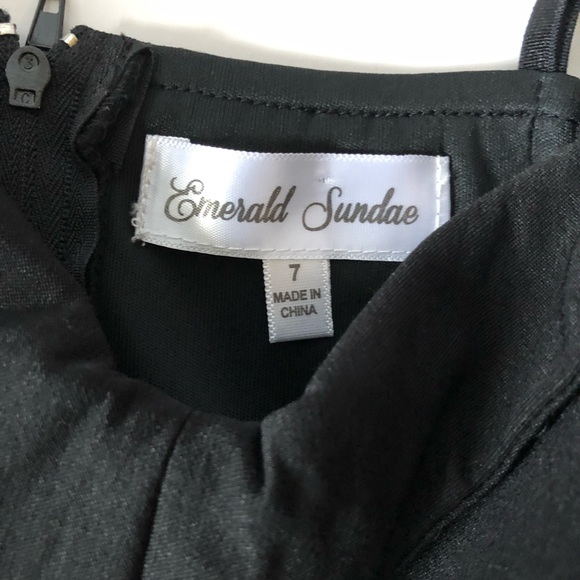 Emerald Sundae B&W Dress With Cut Out Back - Picture 8 of 8